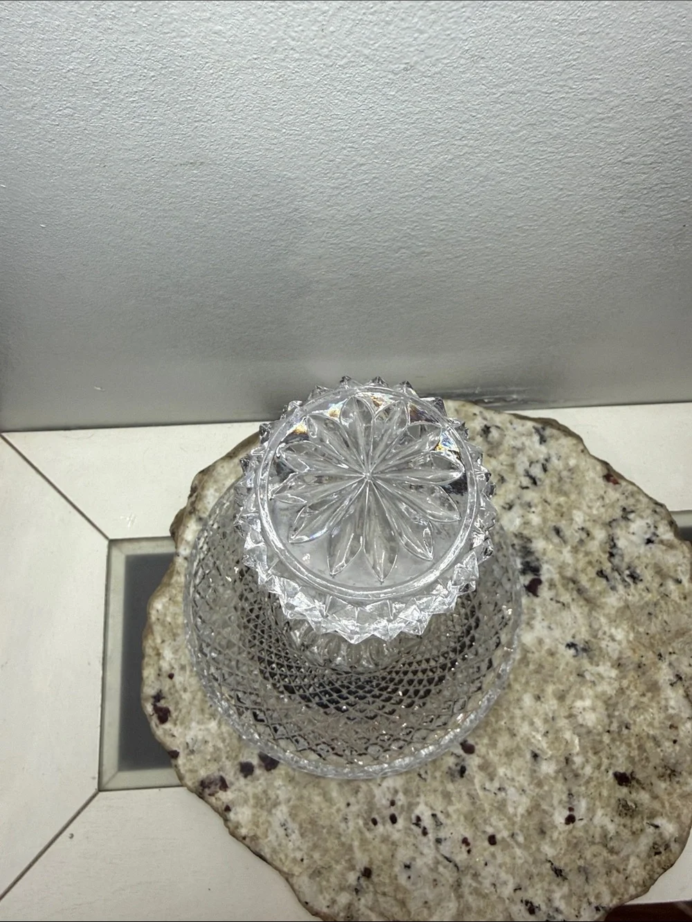 Antique Fine Quality Cut Crystal Lead Ships Decanter 1920s England